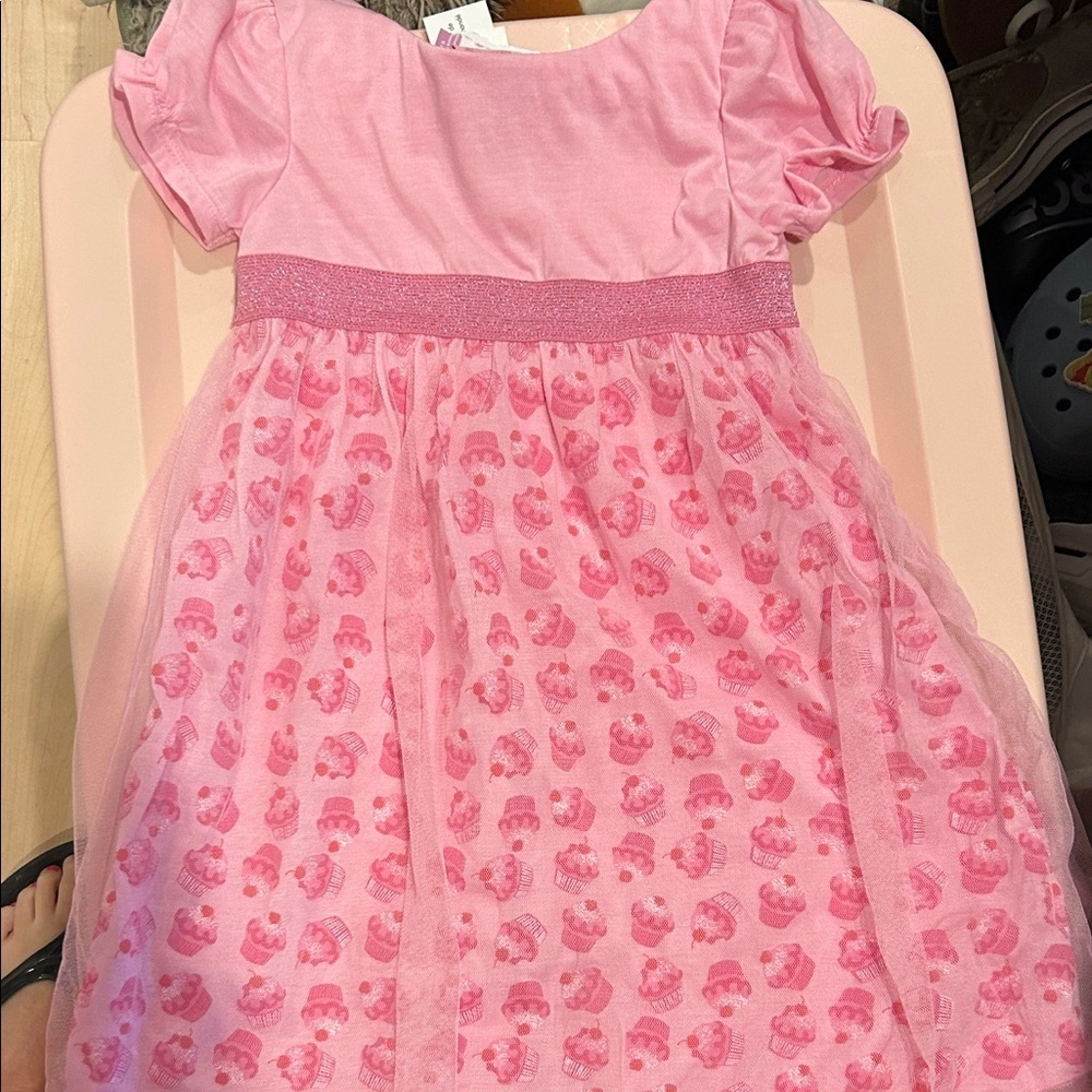 Pink Dress with Glittery Logo - Picture 3 of 4